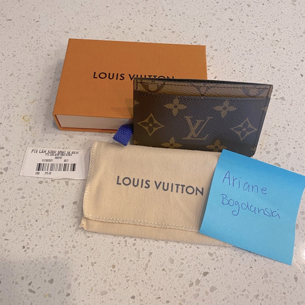 Authentic Monogram Reverse Card Holder - image 1